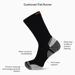 Cushion Trail Runner Crew Sock - Socks