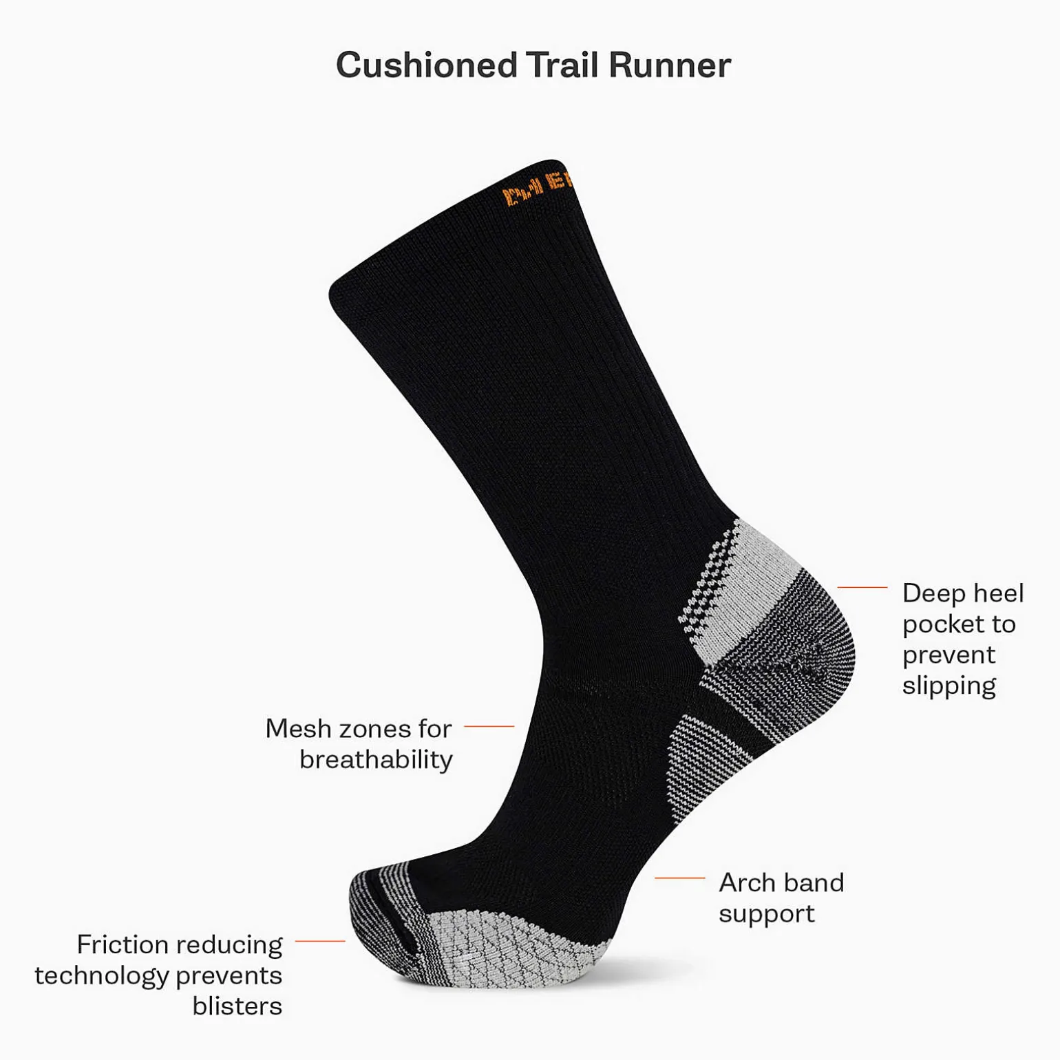 Cushion Trail Runner Crew Sock - Socks