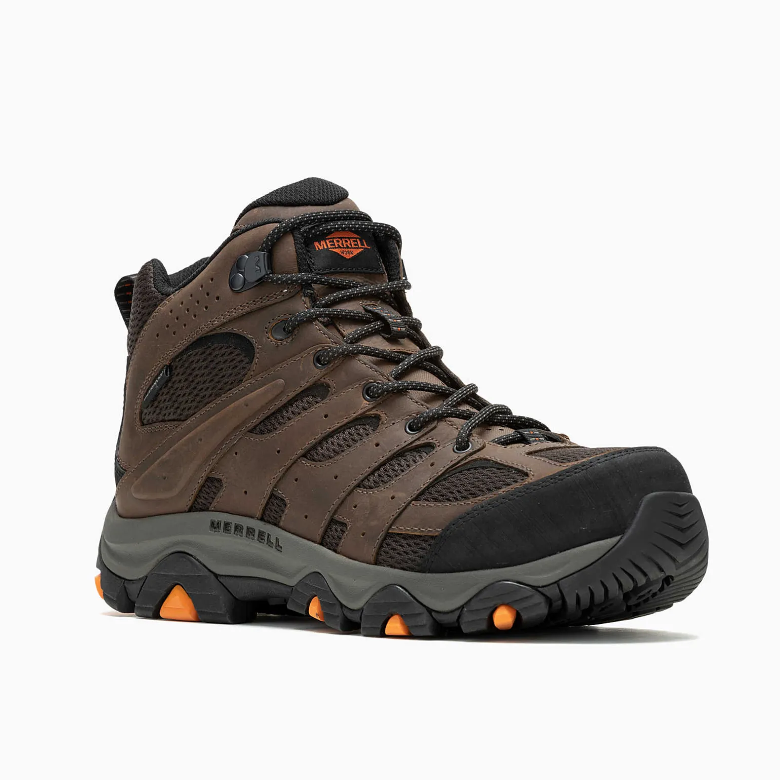 Men's Moab Vertex 2 Mid Waterproof Carbon Fiber Work Boot Wide Width - Work