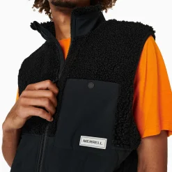 Men's Sherpa Mixup Vest - Outerwear